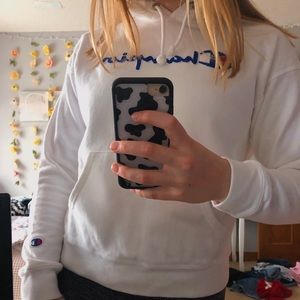 White Champion Hoodie
